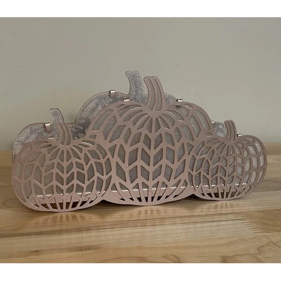 Yankee Candle Chevron Pumpkin Fall Multi Tealight Holder Rose Gold - Picture 4 of 6